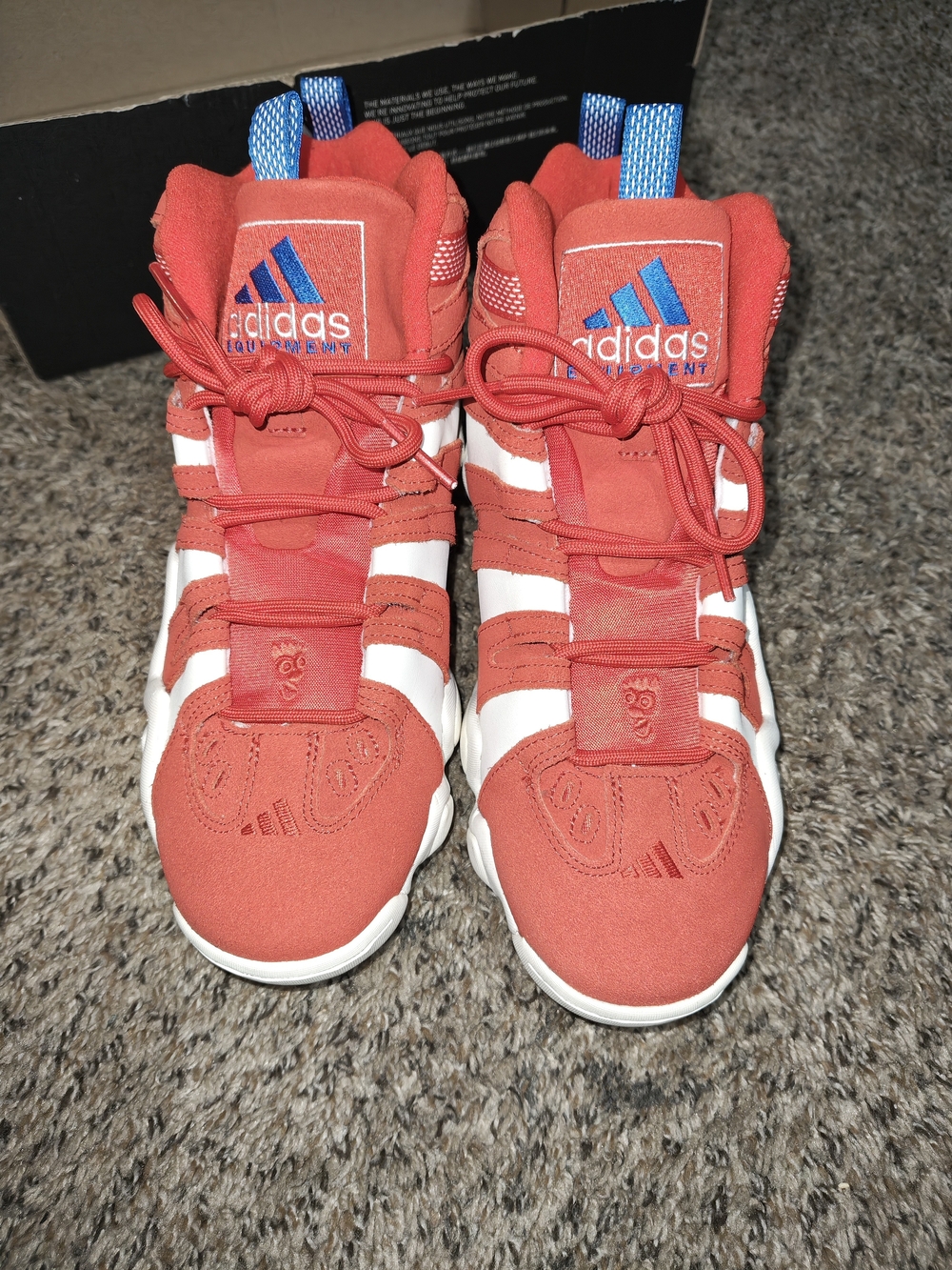 adidas Kids Red High-Top Sneakers